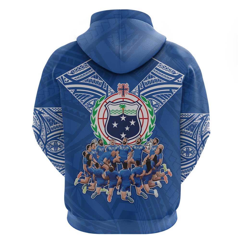 Toa Samoa Zip Hoodie Samoan Warrior Spirit Rugby - Polynesian Pride