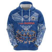 Toa Samoa Zip Hoodie Samoan Warrior Spirit Rugby - Polynesian Pride