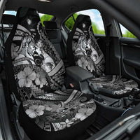 Maori Romantic Valentine Car Seat Cover The Hongi Kiss Black Galaxy