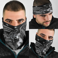 Maori Romantic Valentine Neck Gaiter The Hongi Kiss Black Galaxy