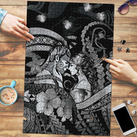 Maori Romantic Valentine Puzzle The Hongi Kiss Black Galaxy