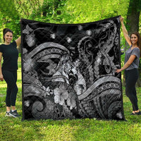 Maori Romantic Valentine Quilt The Hongi Kiss Black Galaxy