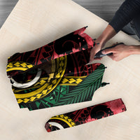 Vanuatu Independence Day Umbrella Boar Tusk Warrior Tribal Floral Patterns