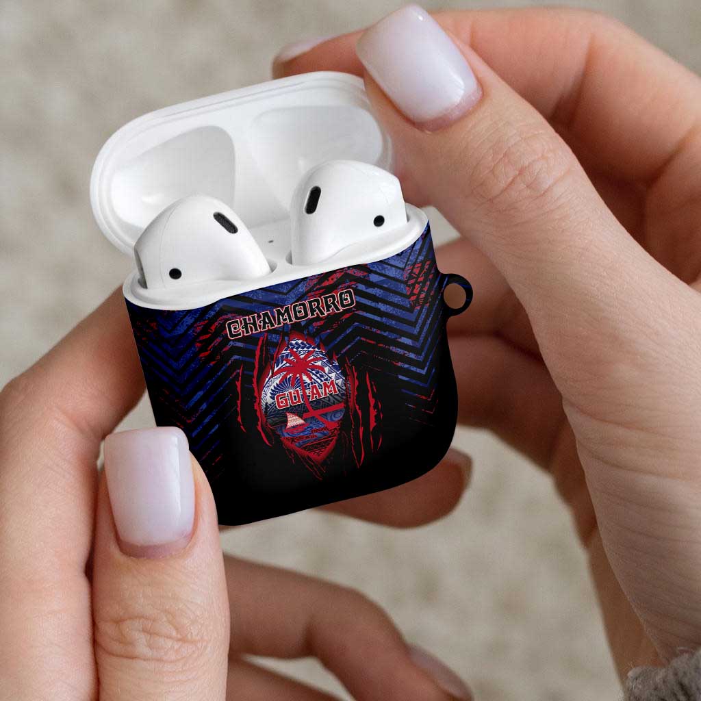 Guam AirPods Case Chamorro Seal Tribal Scratch Design - Polynesian Pride