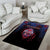 Guam Area Rug Chamorro Seal Tribal Scratch Design - Polynesian Pride