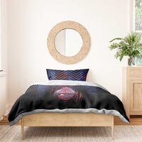 Guam Bedding Set Chamorro Seal Tribal Scratch Design - Polynesian Pride