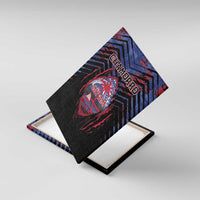 Guam Canvas Wall Art Chamorro Seal Tribal Scratch Design - Polynesian Pride