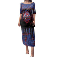 Personalised Guam Family Matching Puletasi and Hawaiian Shirt Chamorro Seal Tribal Scratch Design - Polynesian Pride