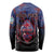 Personalised Guam Long Sleeve Shirt Chamorro Seal Tribal Scratch Design - Polynesian Pride