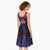 Personalised Guam Midi Dress Chamorro Seal Tribal Scratch Design - Polynesian Pride