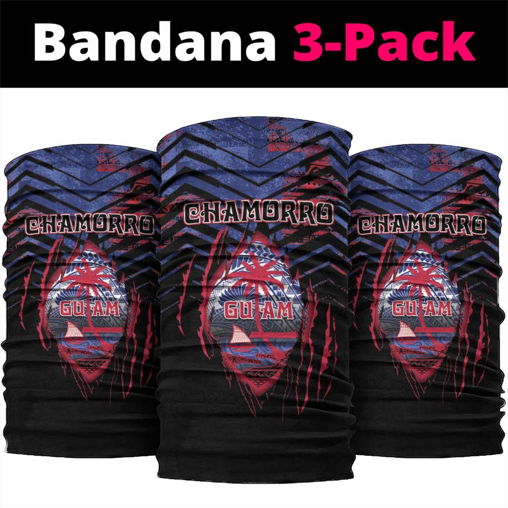 Guam Neck Gaiter Chamorro Seal Tribal Scratch Design DT05