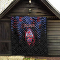 Guam Quilt Chamorro Seal Tribal Scratch Design - Polynesian Pride