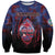 Personalised Guam Sweatshirt Chamorro Seal Tribal Scratch Design - Polynesian Pride