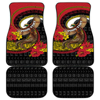 Personalised Papua New Guinea Language Week Car Mats Bird Of Paradise Tribal Floral Pattern DT05 - Polynesian Pride