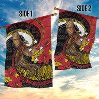 Papua New Guinea Language Week Garden Flag Bird Of Paradise Tribal Floral Pattern DT05 - Polynesian Pride