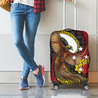 Papua New Guinea Language Week Luggage Cover Bird Of Paradise Tribal Floral Pattern DT05 - Polynesian Pride