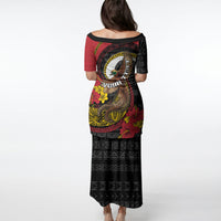 Personalised Papua New Guinea Language Week Puletasi Bird Of Paradise Tribal Floral Pattern DT05 - Polynesian Pride