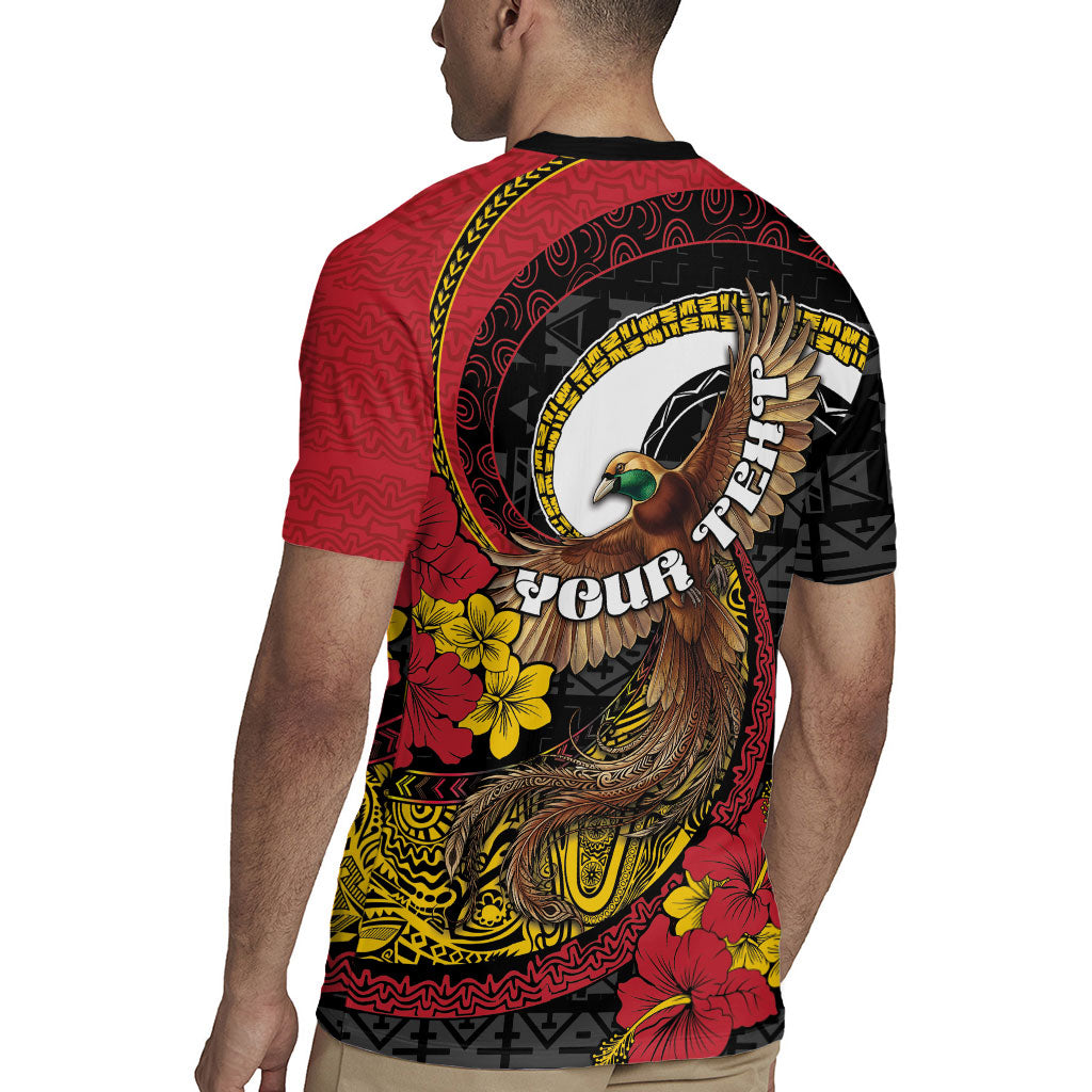 Personalised Papua New Guinea Language Week Rugby Jersey Bird Of Paradise Tribal Floral Pattern DT05 - Polynesian Pride