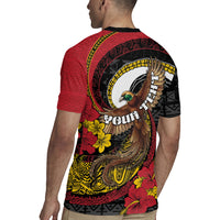 Personalised Papua New Guinea Language Week Rugby Jersey Bird Of Paradise Tribal Floral Pattern DT05 - Polynesian Pride