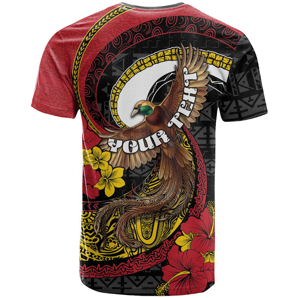 Personalised Papua New Guinea Language Week T Shirt Bird Of Paradise Tribal Floral Pattern DT05 - Polynesian Pride