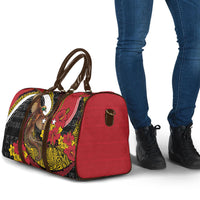 Papua New Guinea Language Week Travel Bag Bird Of Paradise Tribal Floral Pattern DT05 - Polynesian Pride