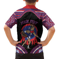 Personalised Samoa Mixed Martial Arts Family Matching Summer Maxi Dress and Hawaiian Shirt Flying Knee Of Samoan DT05 - Polynesian Pride