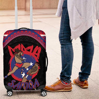 Samoa Mixed Martial Arts Luggage Cover Flying Knee Of Samoan - Polynesian Pride