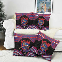 Samoa Mixed Martial Arts Pillow Cover Flying Knee Of Samoan - Polynesian Pride