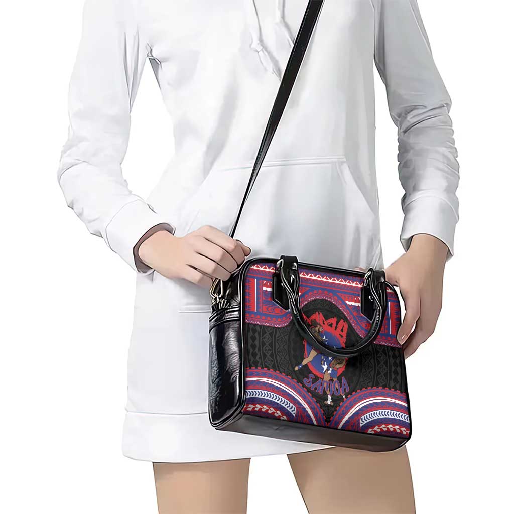 Samoa Mixed Martial Arts Shoulder Handbag Flying Knee Of Samoan - Polynesian Pride