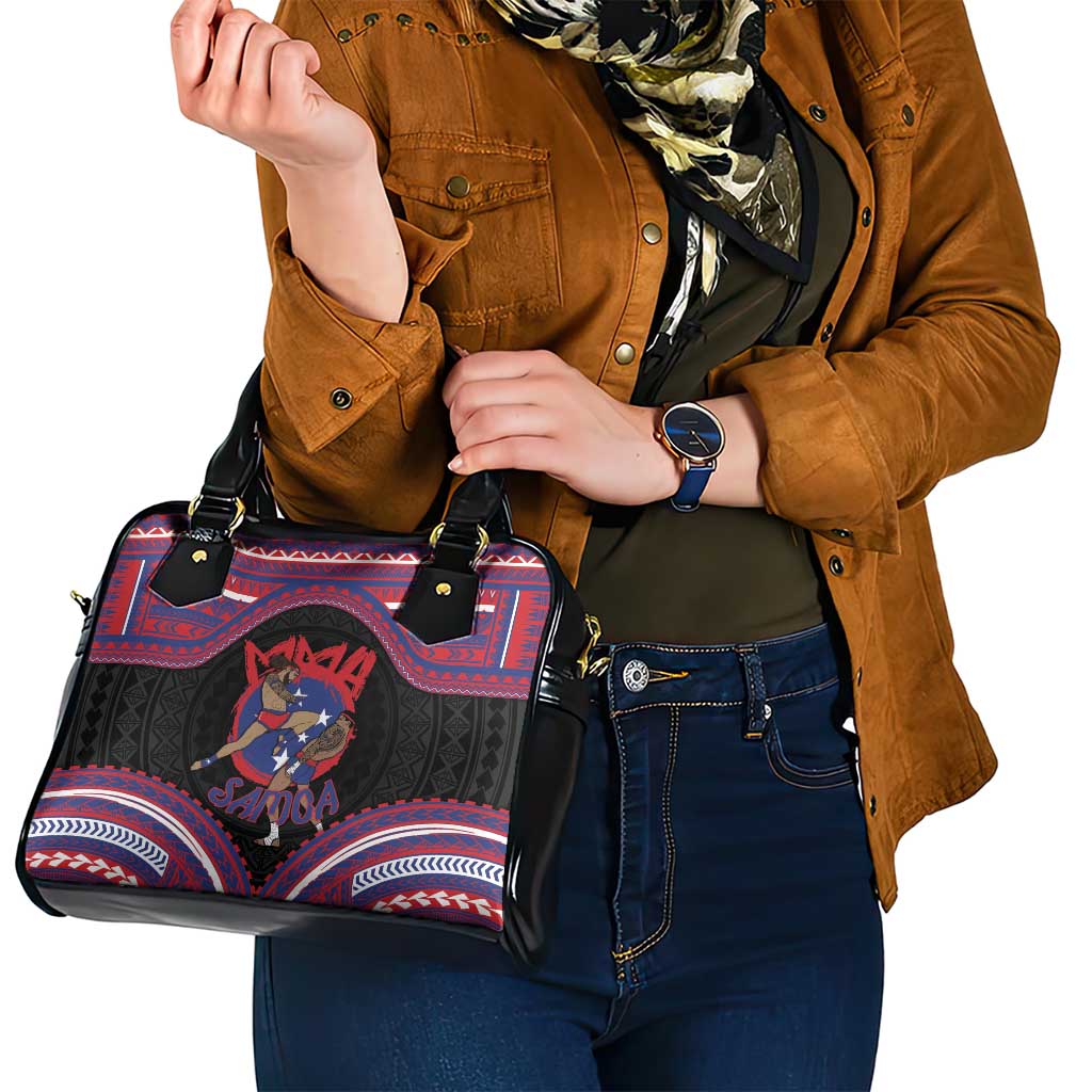 Samoa Mixed Martial Arts Shoulder Handbag Flying Knee Of Samoan - Polynesian Pride