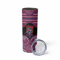 Personalised Samoa Mixed Martial Arts Skinny Tumbler Flying Knee Of Samoan - Polynesian Pride