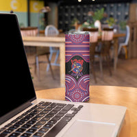 Personalised Samoa Mixed Martial Arts Skinny Tumbler Flying Knee Of Samoan - Polynesian Pride