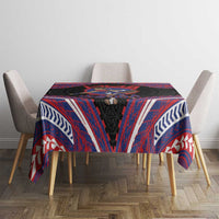 Samoa Mixed Martial Arts Tablecloth Flying Knee Of Samoan - Polynesian Pride