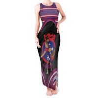 Personalised Samoa Mixed Martial Arts Tank Maxi Dress Flying Knee Of Samoan - Polynesian Pride