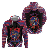Personalised Samoa Mixed Martial Arts Zip Hoodie Flying Knee Of Samoan - Polynesian Pride