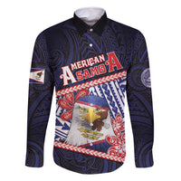Personalized American Samoa Family Matching Off Shoulder Maxi Dress and Hawaiian Shirt Bald Eagle With Polynesian Pattern - Polynesian Pride