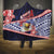 American Samoa Hooded Blanket Bald Eagle With Polynesian Pattern - Polynesian Pride