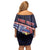 Personalized American Samoa Off Shoulder Short Dress Bald Eagle With Polynesian Pattern - Polynesian Pride
