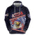 Personalized American Samoa Zip Hoodie Bald Eagle With Polynesian Pattern - Polynesian Pride