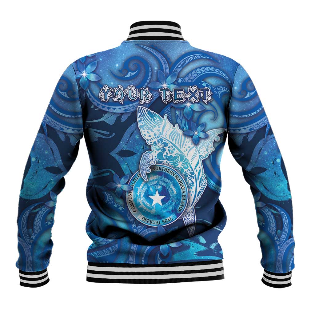 Personalised Northern Mariana Islands Baseball Jacket Galaxy Polynesian Shark Tattoo DT05 - Polynesian Pride