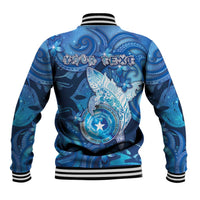Personalised Northern Mariana Islands Baseball Jacket Galaxy Polynesian Shark Tattoo DT05 - Polynesian Pride