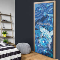 Northern Mariana Islands Door Cover Galaxy Polynesian Shark Tattoo DT05 - Polynesian Pride