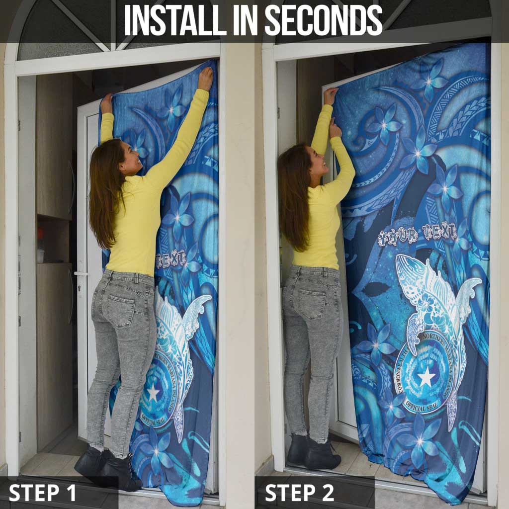 Northern Mariana Islands Door Cover Galaxy Polynesian Shark Tattoo DT05 - Polynesian Pride
