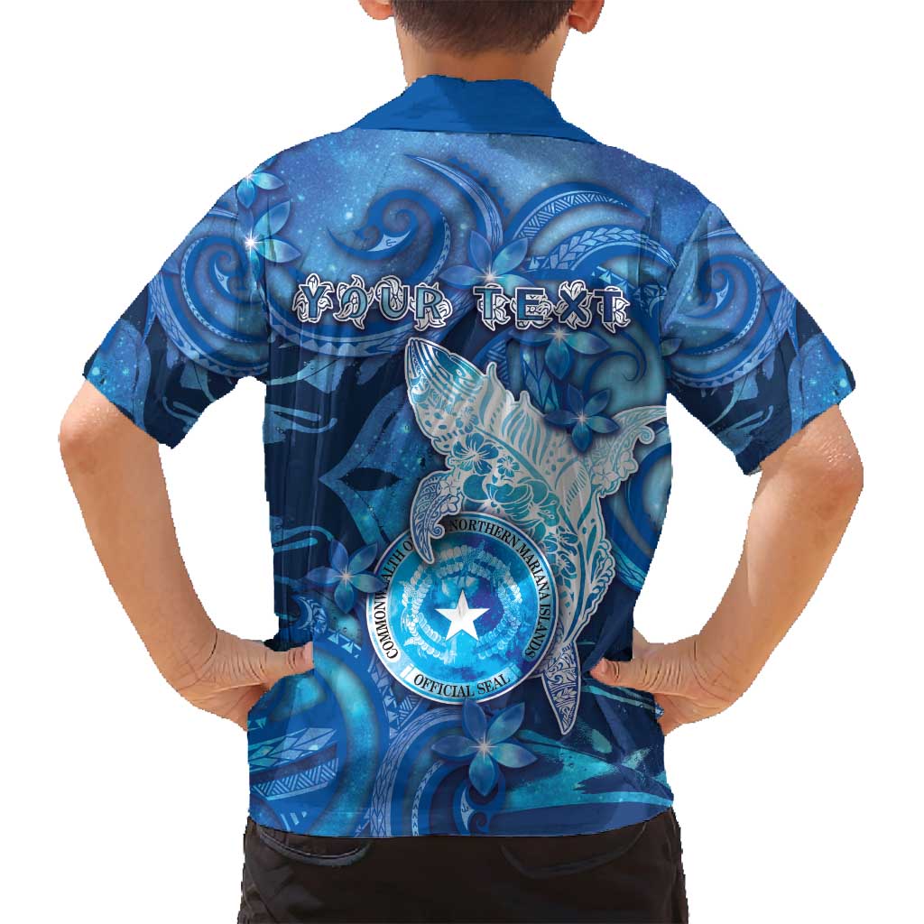 Personalised Northern Mariana Islands Family Matching Off Shoulder Maxi Dress and Hawaiian Shirt Galaxy Polynesian Shark Tattoo DT05 - Polynesian Pride