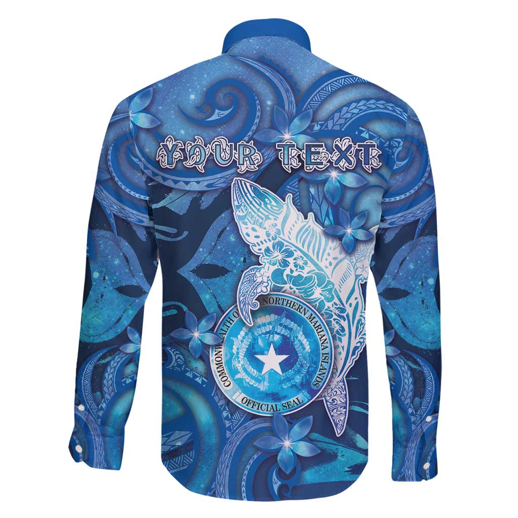 Personalised Northern Mariana Islands Family Matching Off Shoulder Maxi Dress and Hawaiian Shirt Galaxy Polynesian Shark Tattoo DT05 - Polynesian Pride