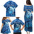 Personalised Northern Mariana Islands Family Matching Puletasi and Hawaiian Shirt Galaxy Polynesian Shark Tattoo - Polynesian Pride