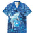 Personalised Northern Mariana Islands Family Matching Summer Maxi Dress and Hawaiian Shirt Galaxy Polynesian Shark Tattoo - Polynesian Pride