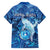 Personalised Northern Mariana Islands Family Matching Summer Maxi Dress and Hawaiian Shirt Galaxy Polynesian Shark Tattoo - Polynesian Pride