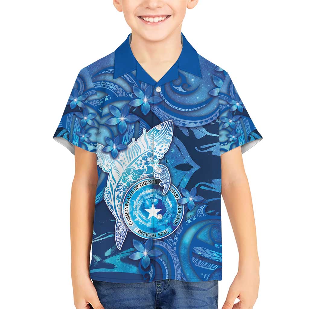 Personalised Northern Mariana Islands Hawaiian Shirt Galaxy Polynesian Shark Tattoo DT05 - Polynesian Pride