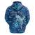 Personalised Northern Mariana Islands Hoodie Galaxy Polynesian Shark Tattoo - Polynesian Pride
